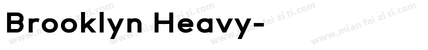 Brooklyn Heavy字体转换